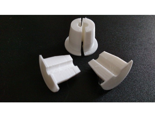 câble ethernet bouchons ménage la gestion des câbles l'acheminement bouchon de trou 3D print model - Mito3D