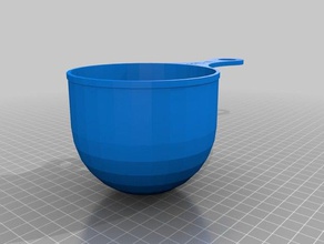 375ml measuring scoop kitchen & dining customized 3d print model - Mito3D