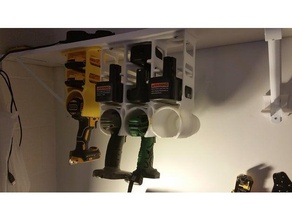 screw gun drill hanger holder tool holders & boxes dewalt 3d print model - Mito3D