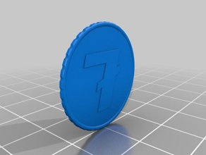 simple litecoin trinket coin design bitcoin cryptocurrency dogecoin 3d print model - Mito3D