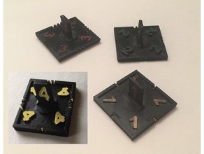 grand monstre marqueurs 2x2 pouces jeux donjon donjons dragons de tuiles jeu numéroté pathfinder jetons 3d print model - Mito3D