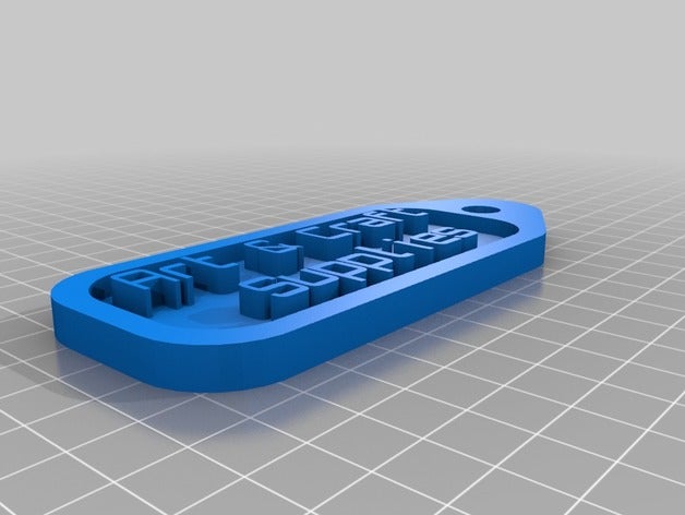 art & craft supplies-tag Haushalt kundengebundene 3D print model - Mito3D