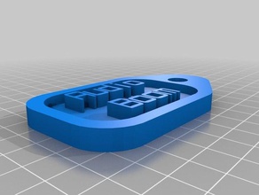 audio boom tag household customized 3d print model - Mito3D