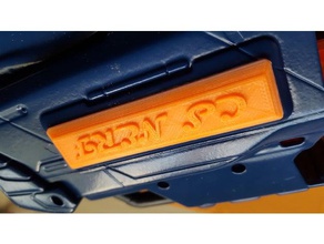 nerf rapidstrike nameplate 3d printing nerfgun blaster gun 3d print model - Mito3D