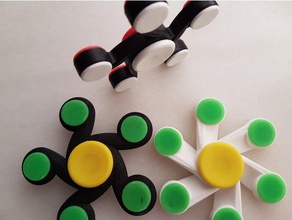 collection de toupies la série ii jouets mécaniques fidget main spinner jouet 3d print model - Mito3D