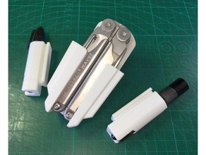 modular leatherman wave holster tool holders & boxes belt holder case 3d print model - Mito3D