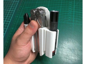 coast g15 flashlight holder fit modular leatherman wave holster tool holders & boxes 3d print model - Mito3D