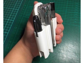 sharpie mini holder fit modular leatherman wave holster tool holders & boxes marker 3d print model - Mito3D