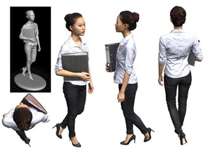 mujeres que trabajan personas 3d print model - Mito3D