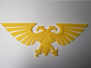 imperial aquila signs & logos 40k double headed eagle imperium man warhammer 3d print model - Mito3D