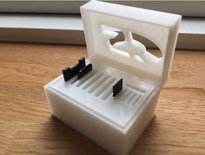 sd card holder box organization mirco 3d print model - Mito3D