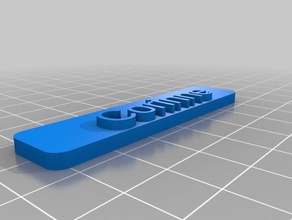 corinne signs & logos customized 3d print model - Mito3D