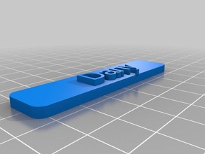 dany signs & logos customized 3d print model - Mito3D