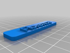 florence signs & logos customized 3d print model - Mito3D