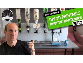Roboter-Barkeeper diy Alkohol bar Barkeeper cnc cocktails ziehen Sie die Kette trinken Küche mixer party Roboter in der Robotik Schrittmotor 3d print model - Mito3D