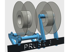 reel support hephestos 3d printer accessories bq prusa i3 filament spool holder 3d print model - Mito3D