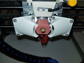 sparkcube xl big booster fan duct 40mm 3d printer parts mount cooling fans v11 3d print model - Mito3D
