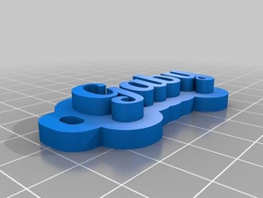 gaby Schlüsselanhänger kundengebundene 3d print model - Mito3D