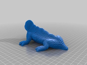lizard Bleistift-Halter Werkzeug-Halterungen & - Boxen 3d-slash Eidechse 3d print model - Mito3D