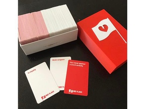 kırmızı bayraklar durumda kart oyuncaklar ve oyunlar kartı 3d print model - Mito3D