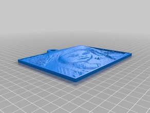 mon personnalisés lithopane 2d art personnalisé 3d print model - Mito3D