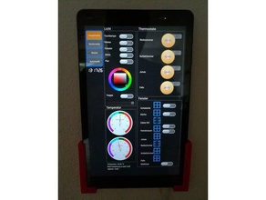 tablet wall mount-universal Haushalt 3d print model - Mito3D