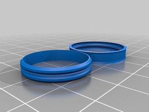 fidget ring 2 rings customized 3d print model - Mito3D