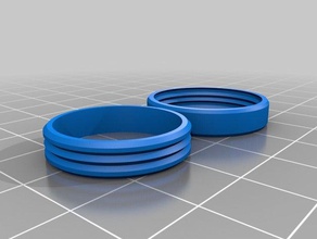 fidget anillo 3 los anillos personalizado 3d print model - Mito3D