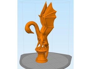 aria swan art dragon 3d print model - Mito3D