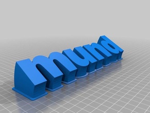 mund office customized 3d print model - Mito3D