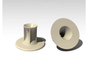 filament guide 20mm Loch 3d Drucker Zubehör filament-guide 3d print model - Mito3D