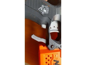 nerf stryfe mag release 3d printing nerfgun blaster gun 3d print model - Mito3D