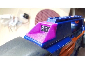 nerf rapidstrike voltímetro tampa A impressão 3d nerfgun blaster gun 3d print model - Mito3D