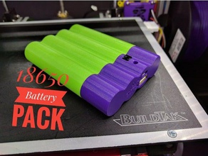 18650 battery pack electronics holder 3d print model - Mito3D