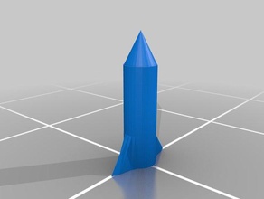 zwei fin-Rakete Spielzeug & Spiele 3d print model - Mito3D