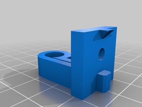 filament guide aluminum extrusion 3d printer parts anycubic kossel delta 3d print model - Mito3D