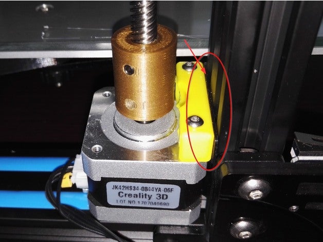 cr-10 z-axe de moteur pas à l'entretoise L'imprimante 3d pièces l'alignement cr10 la cale entretoise tige filetée l'axe z 3D print model - Mito3D