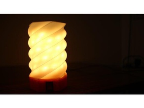 diy mesa de luz decoración la lámpara lampshad 3d print model - Mito3D