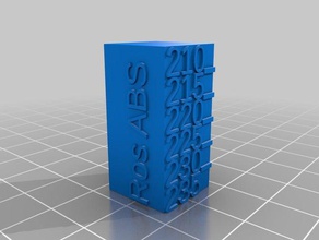 temp calib torre A impressão 3d de testes personalizado 3d print model - Mito3D