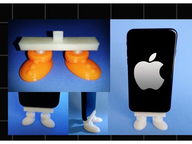 soporte iphone los gadgets de zapatos 3dlito apple la base en el celular pie titular dock movil teléfono pasteles soport zapato 3D print model - Mito3D