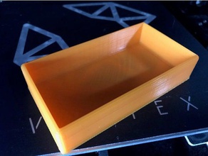 boîte de rangement - simple bords arrondis l'organisation la les le stockage 3d print model - Mito3D