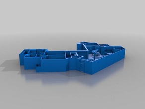 fraiser Daire mimarlık kat planı iç tasarım tv programı 3d print model - Mito3D