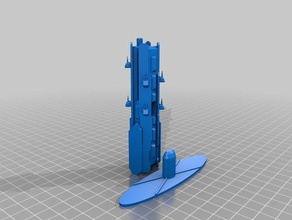 spaceship destroyer games tabletop game 3d print model - Mito3D
