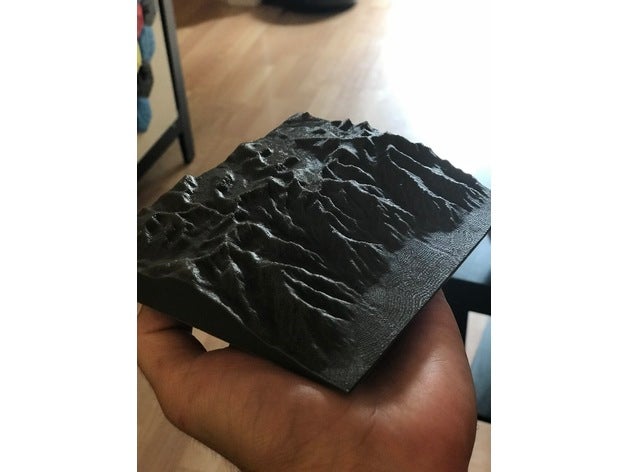 mt whitney topographic map models 3D print model - Mito3D