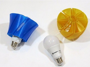 led bulb shades decor lampshade light 3d print model - Mito3D