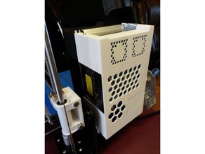 power supply raspberry pi relay module fan case 3d printer accessories cover 3d print model - Mito3D