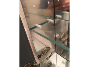 pins glass shelves bathroom 3d print model - Mito3D