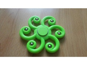 spinner ondas mecânico de brinquedos fidget brinquedo 3d print model - Mito3D