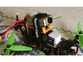 super simple mobius-runcam hd style mount r c vehicles action camera drone fpv racing mobius runcam 3d print model - Mito3D