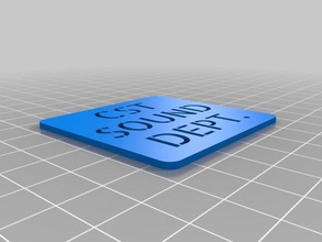 cst ses şablon işaretler ve logolar özelleştirilmiş 3d print model - Mito3D